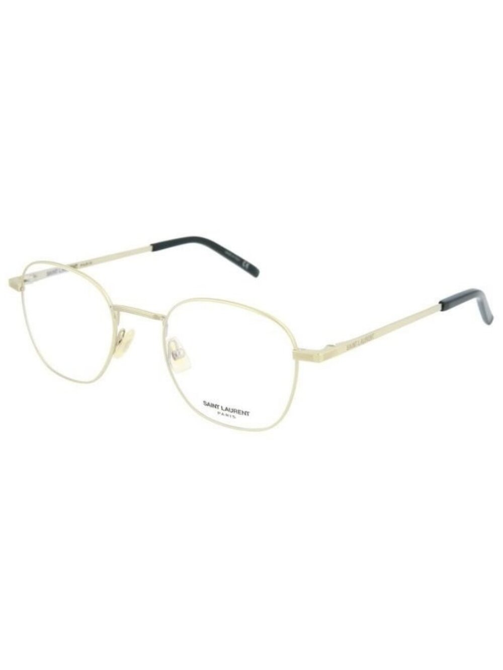 New Saint Laurent Mens Round/Oval Gold Clear Fashion Designer Sunglasses